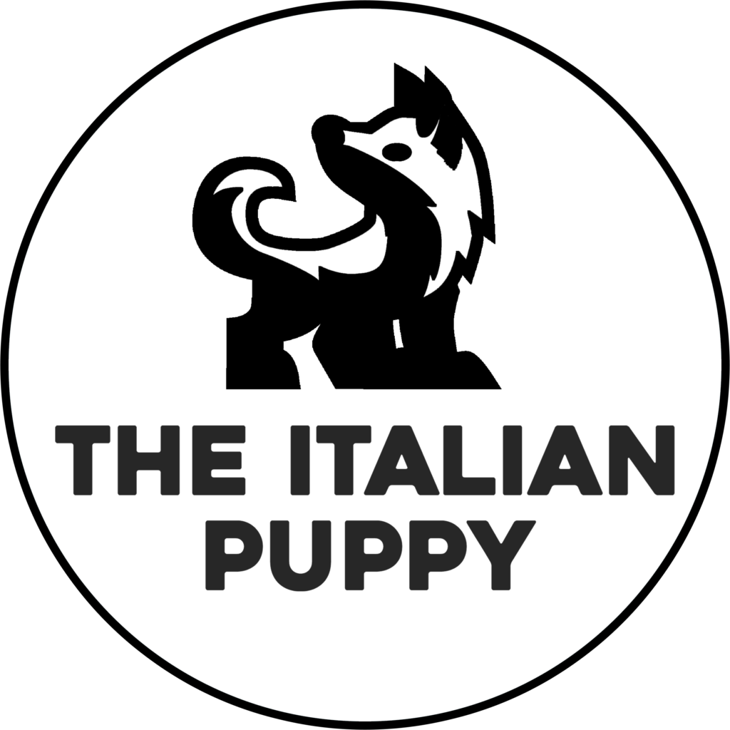 logo italian puppy black with circle copy